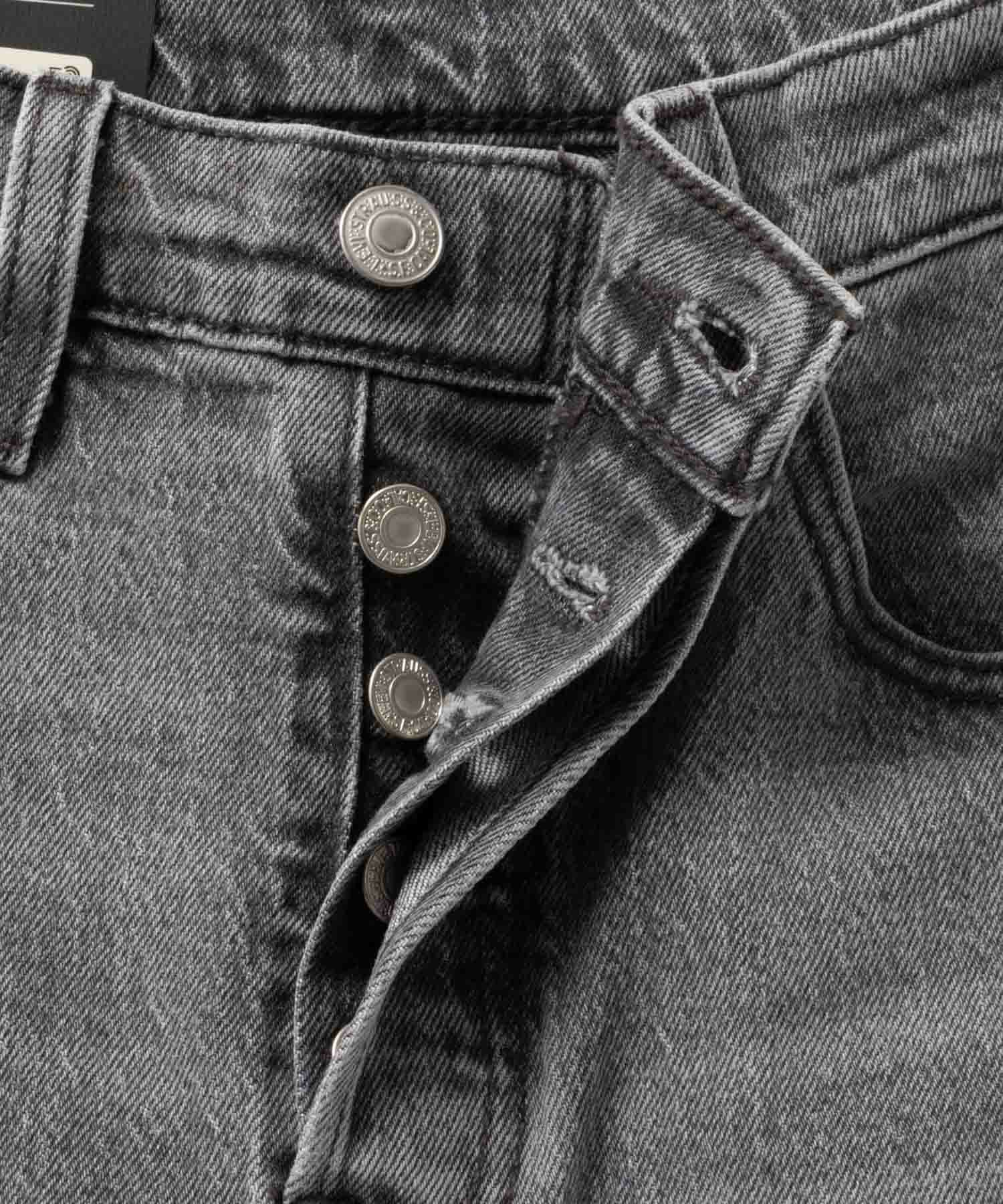 Levi's グレー バレルクロップ Levi's（リーバイス） クロップドパンツ レディース デニム ジーンズ