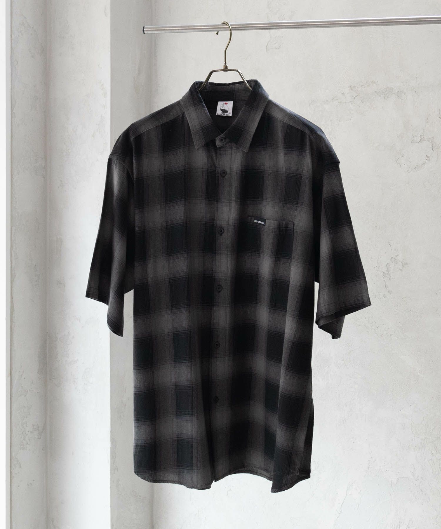 [期間限定価格]【オンラインストア限定】RED CAP GIRL  オンブレーチェックバック刺繍＆プリント半袖シャツ メンズ商品画像-30