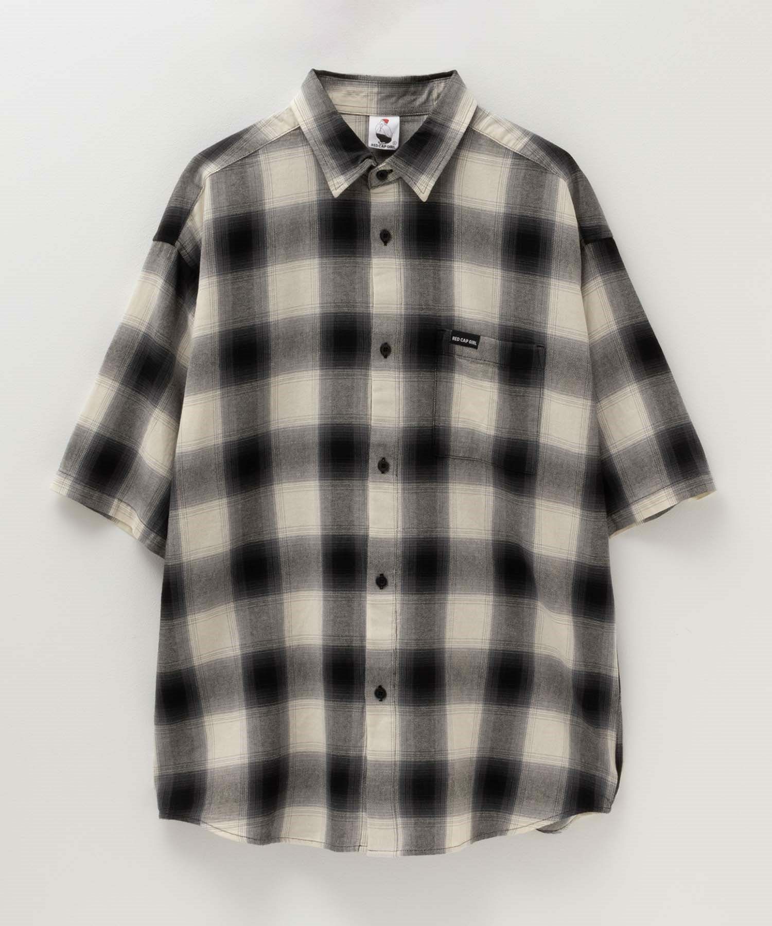 [期間限定価格]【オンラインストア限定】RED CAP GIRL  オンブレーチェックバック刺繍＆プリント半袖シャツ メンズ商品画像-33