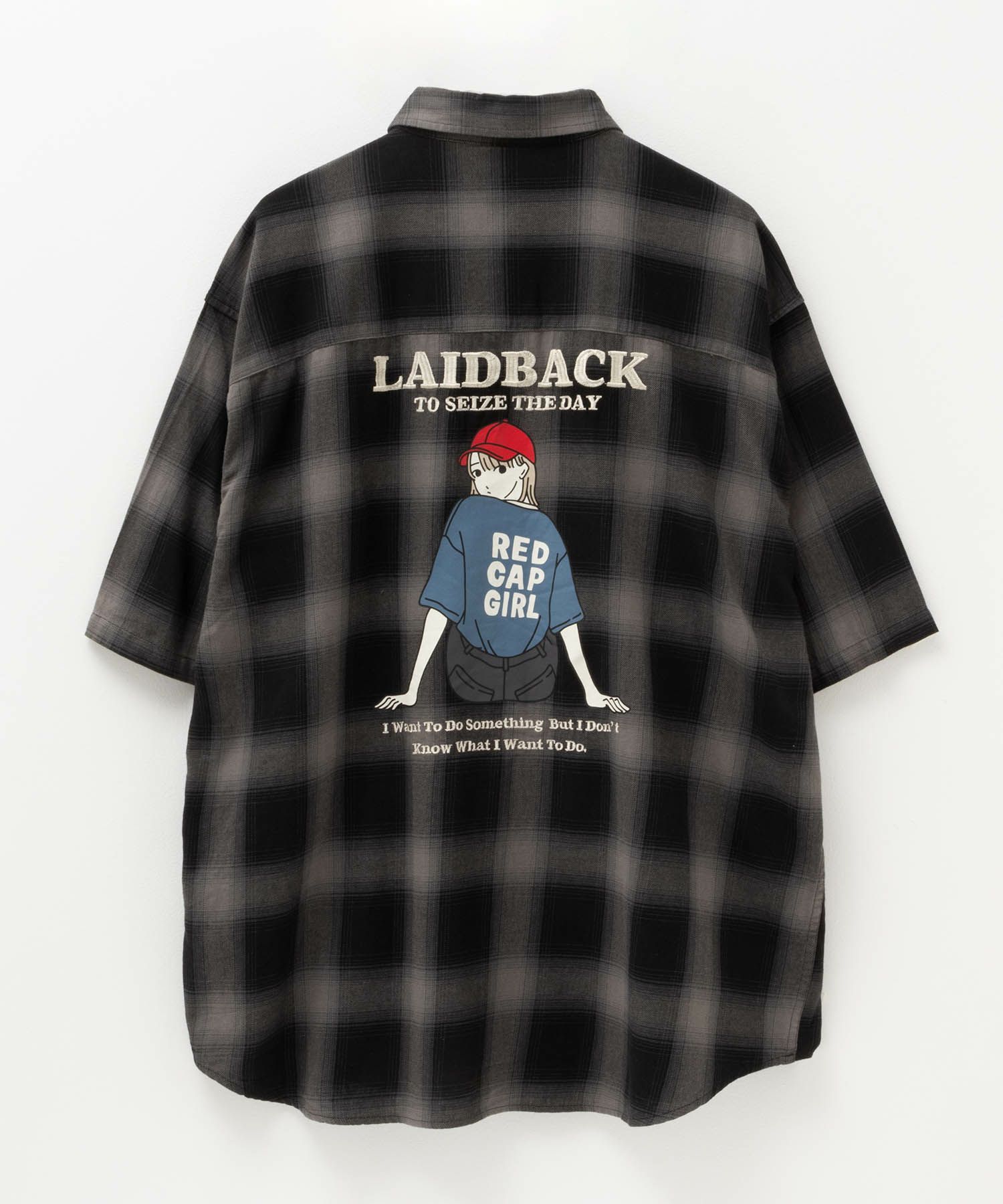 [期間限定価格]【オンラインストア限定】RED CAP GIRL  オンブレーチェックバック刺繍＆プリント半袖シャツ メンズ商品画像-36