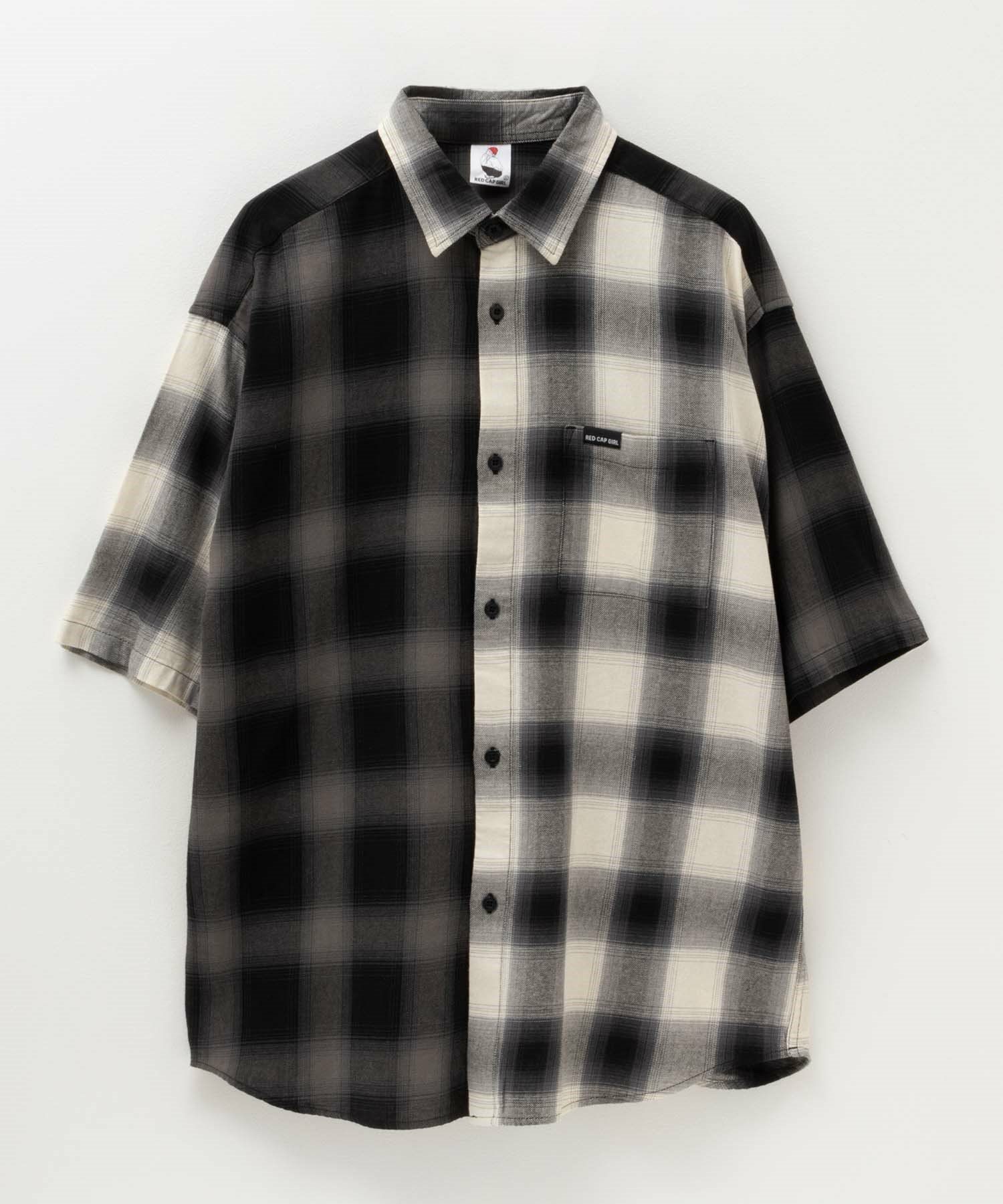 [期間限定価格]【オンラインストア限定】RED CAP GIRL  オンブレーチェックバック刺繍＆プリント半袖シャツ メンズ商品画像-39