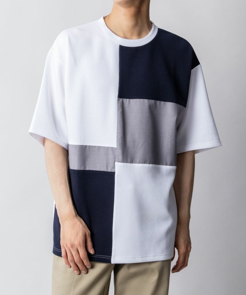 URBAN COLLECTION  エアスムージー 切替えTシャツ メンズ ネコポス 対応商品商品画像-1