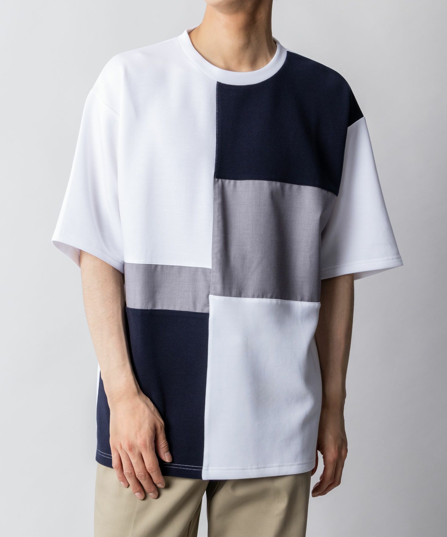 URBAN COLLECTION  エアスムージー 切替えTシャツ メンズ メール便 対応商品商品サムネイル-1