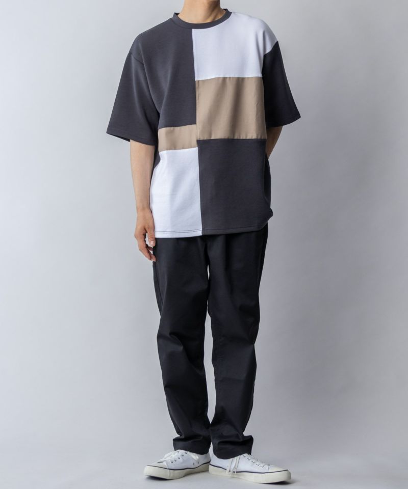 URBAN COLLECTION  エアスムージー 切替えTシャツ メンズ メール便 対応商品商品画像-4