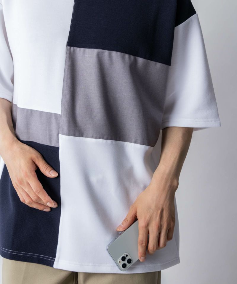 URBAN COLLECTION  エアスムージー 切替えTシャツ メンズ メール便 対応商品商品画像-9