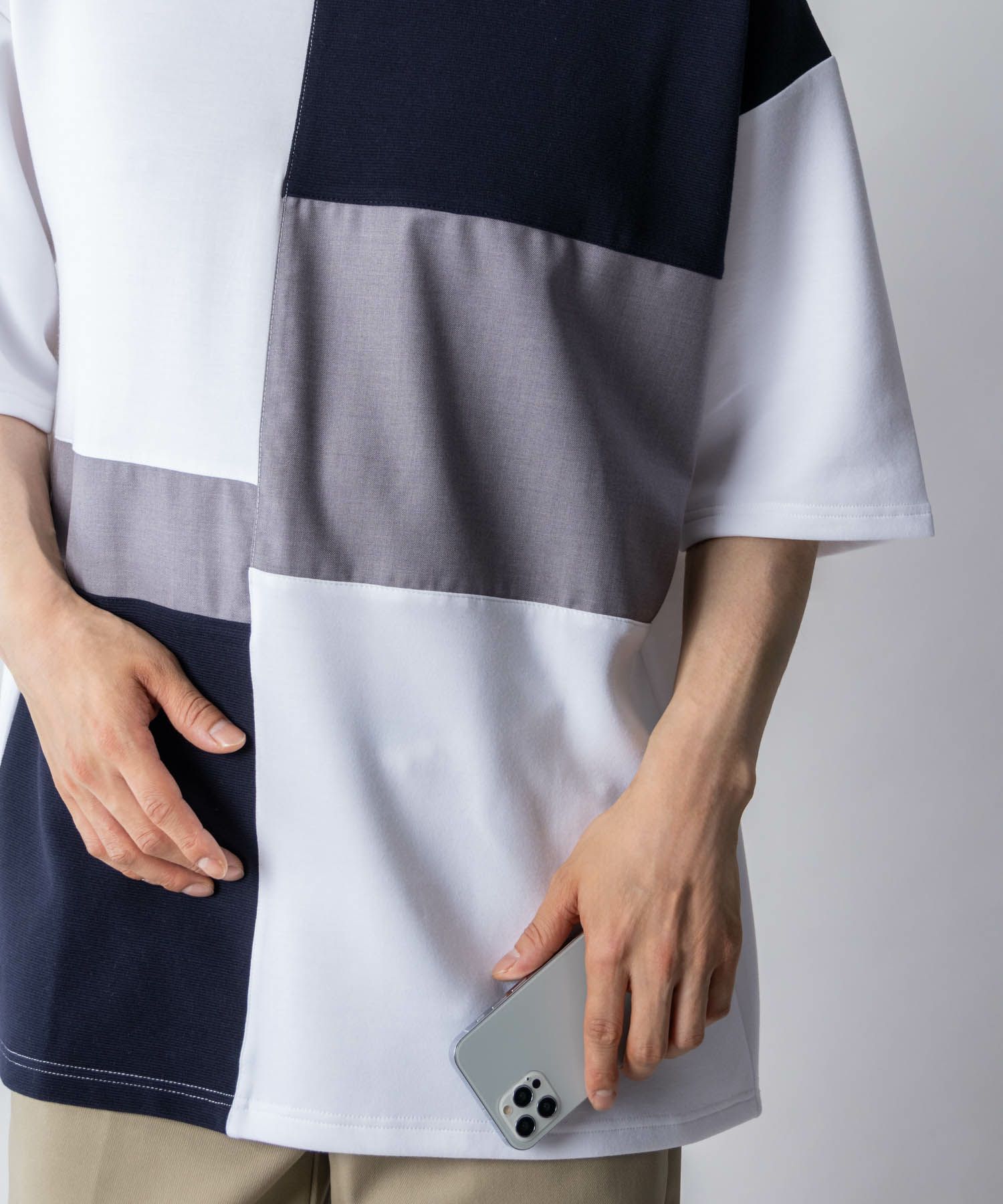 URBAN COLLECTION エアスムージー 切替えTシャツ メンズ ネコポス 対応商品