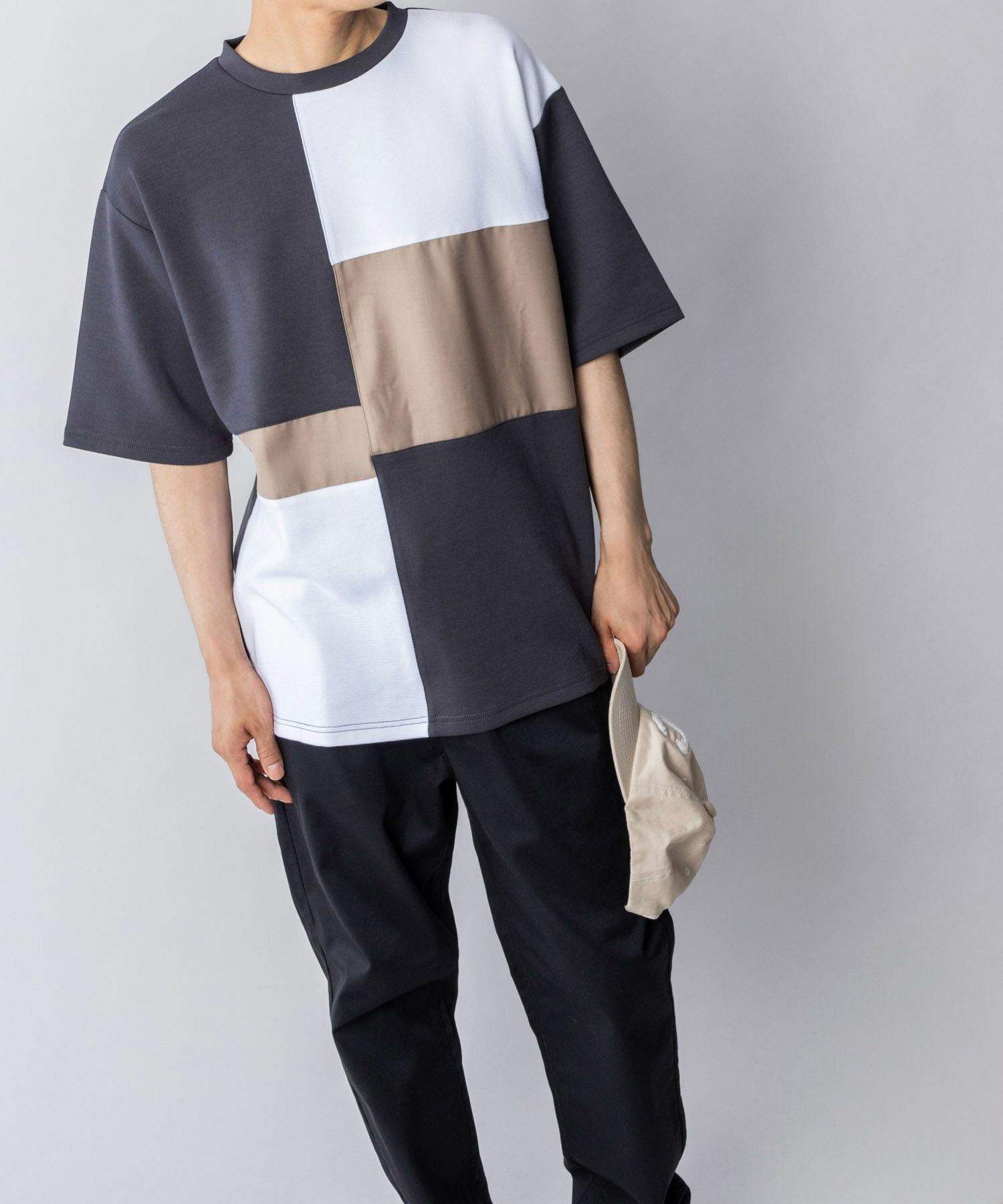 URBAN COLLECTION  エアスムージー 切替えTシャツ メンズ メール便 対応商品商品画像-11