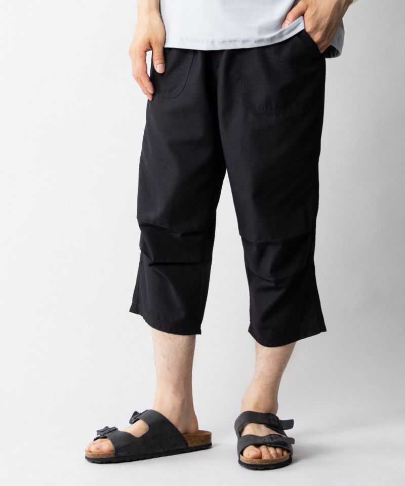 NAVY SARARI  リネンミックスクロップドパンツ メンズ商品画像-2