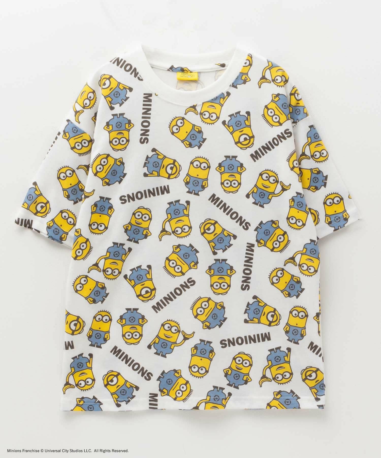 ミニオン 総柄プリントTシャツ キッズ 