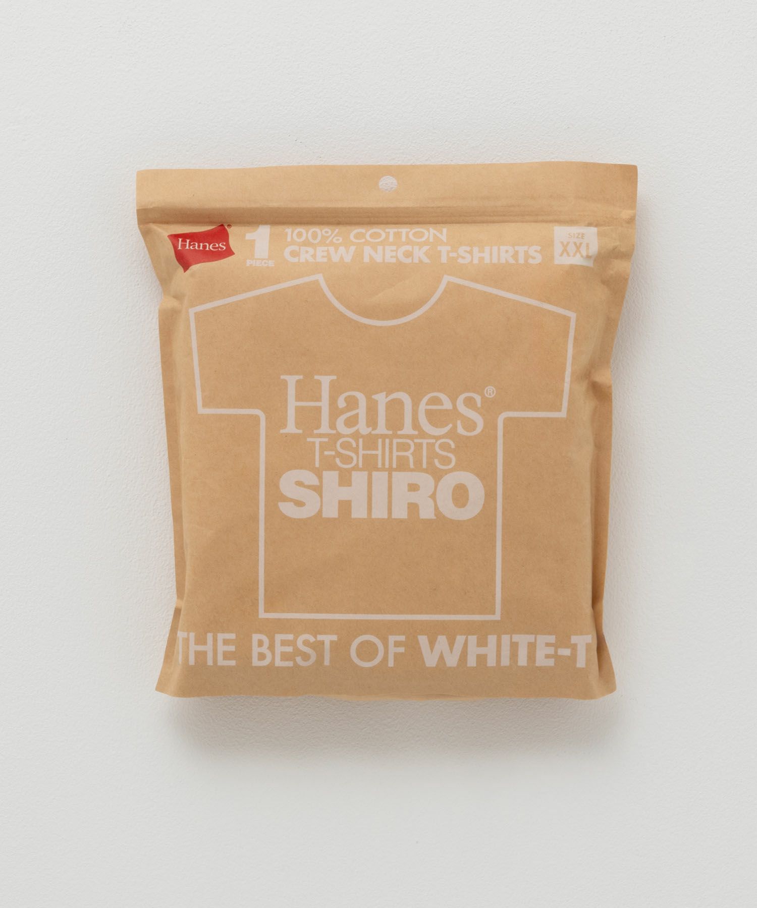 [期間限定価格]【オンラインストア限定】[大きいサイズ] Hanes  SHIROクルーネックTシャツ キングサイズ メンズ メール便 対応商品商品サムネイル-1