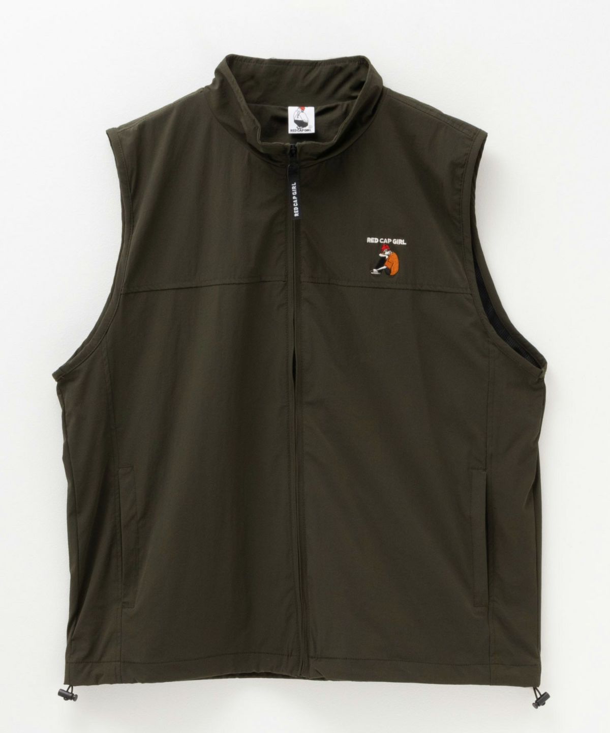 RED CAP GIRL ナイロンタスラン胸刺繍ベスト メンズ