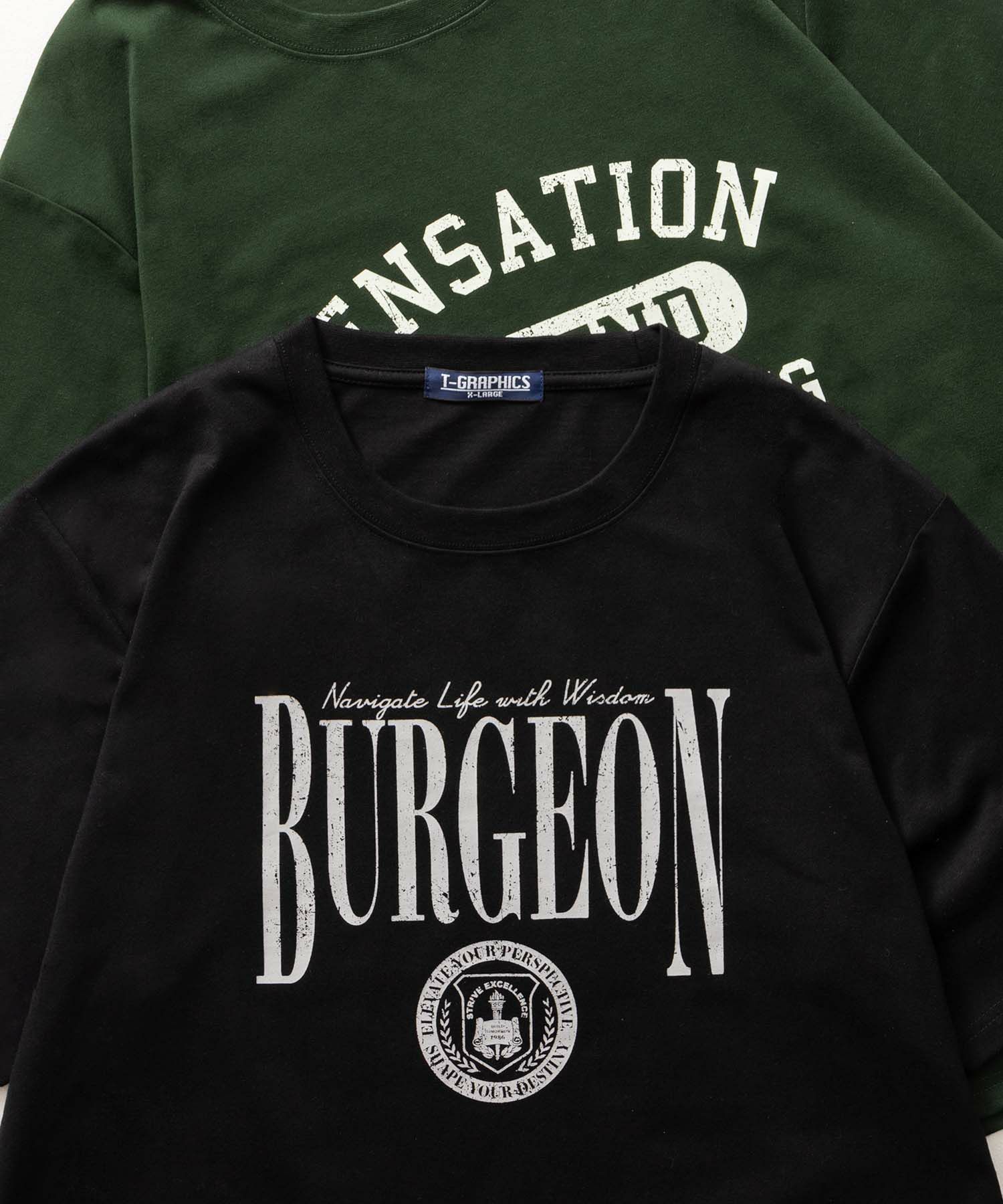 T-GRAPHICS  カレッジプリント半袖Tシャツ メンズ メール便 対応商品商品画像-2