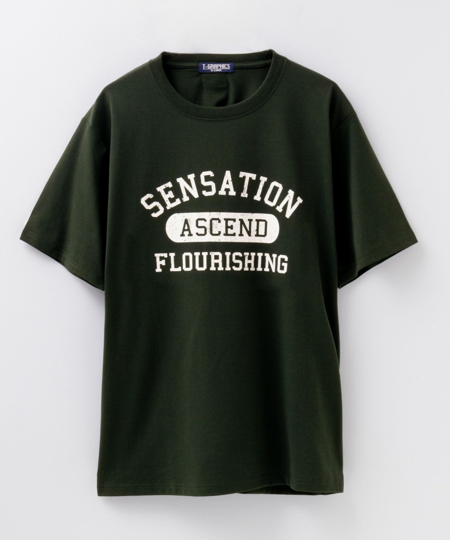 T-GRAPHICS  カレッジプリント半袖Tシャツ メンズ メール便 対応商品商品画像-9