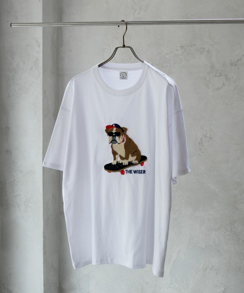 アニマルサガラ刺繍ショートスリーブTシャツ メンズ メール便 対応商品商品画像-1