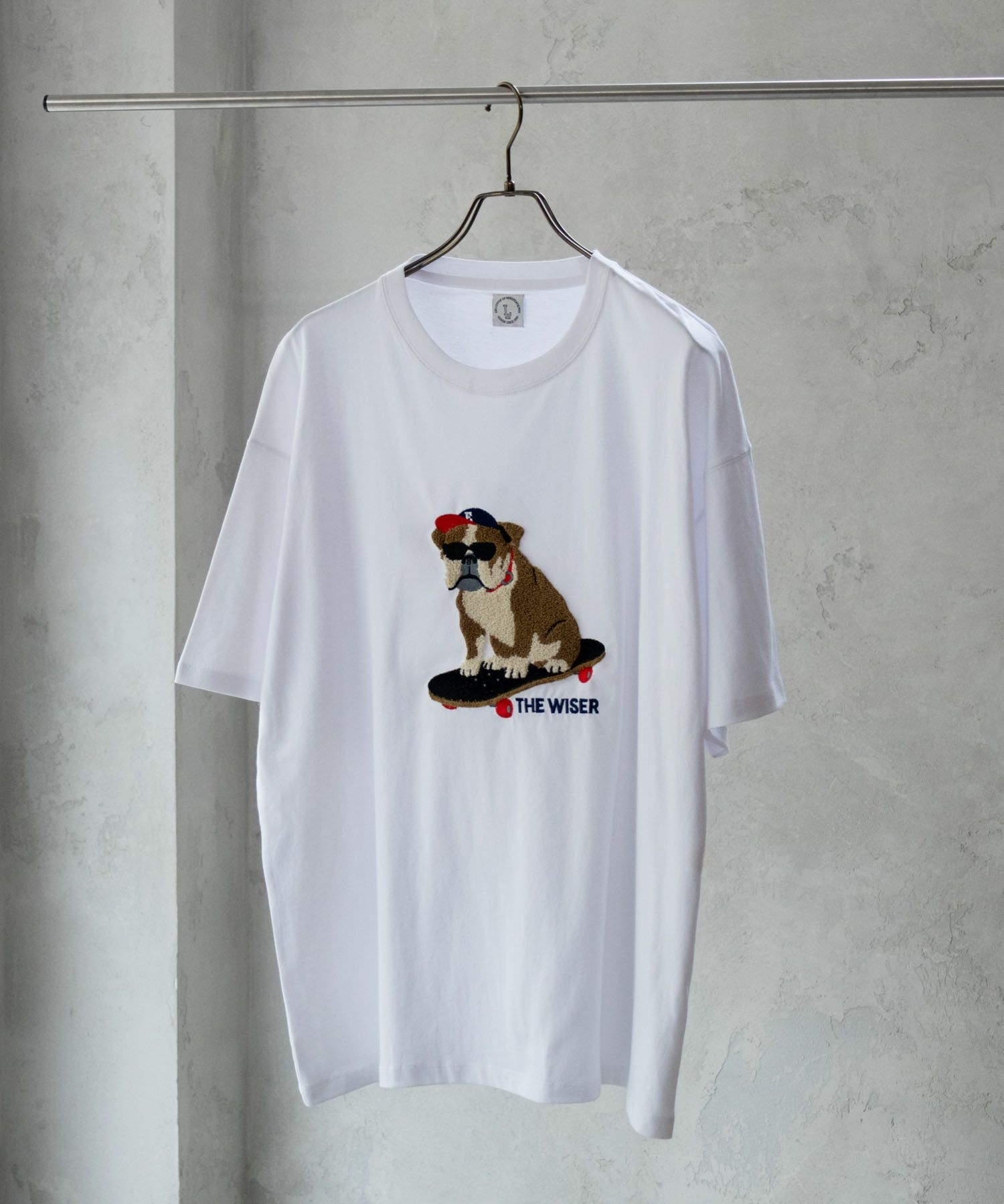 アニマルサガラ刺繍ショートスリーブTシャツ メンズ メール便 対応商品商品画像-1