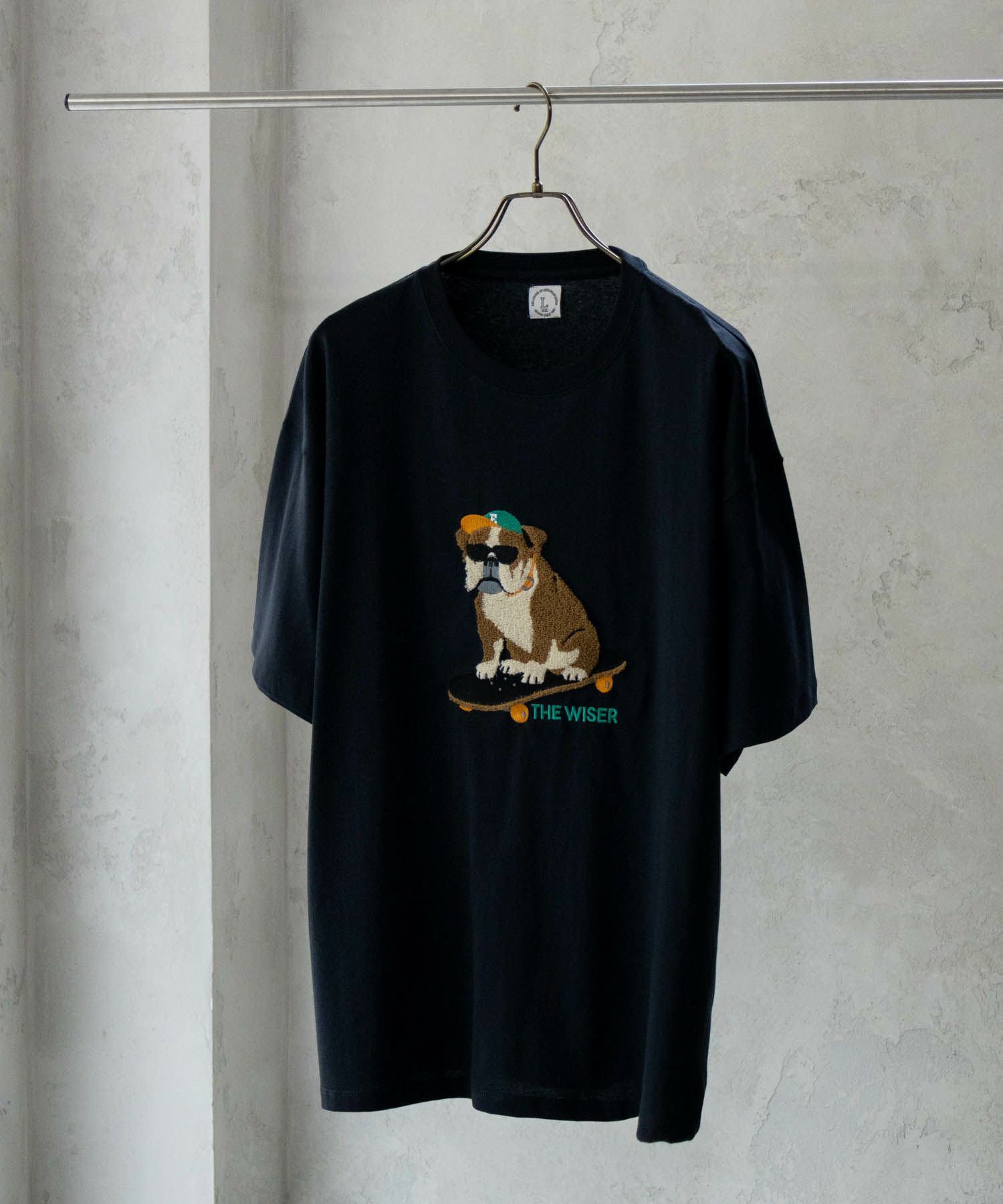 アニマルサガラ刺繍ショートスリーブTシャツ メンズ ネコポス 対応商品