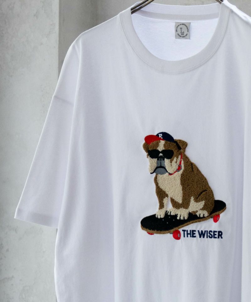 アニマルサガラ刺繍ショートスリーブTシャツ メンズ メール便 対応商品商品画像-5