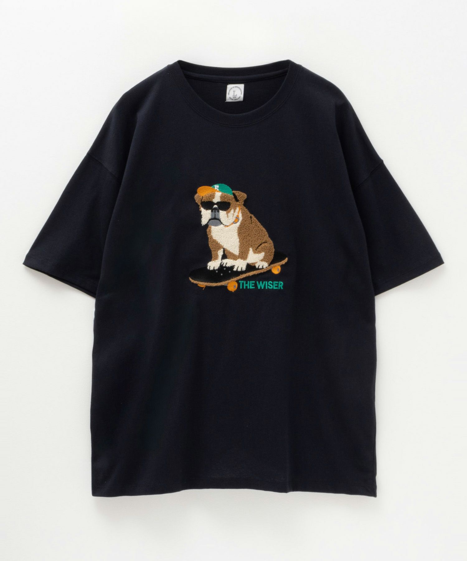 アニマルサガラ刺繍ショートスリーブTシャツ メンズ ネコポス 対応商品