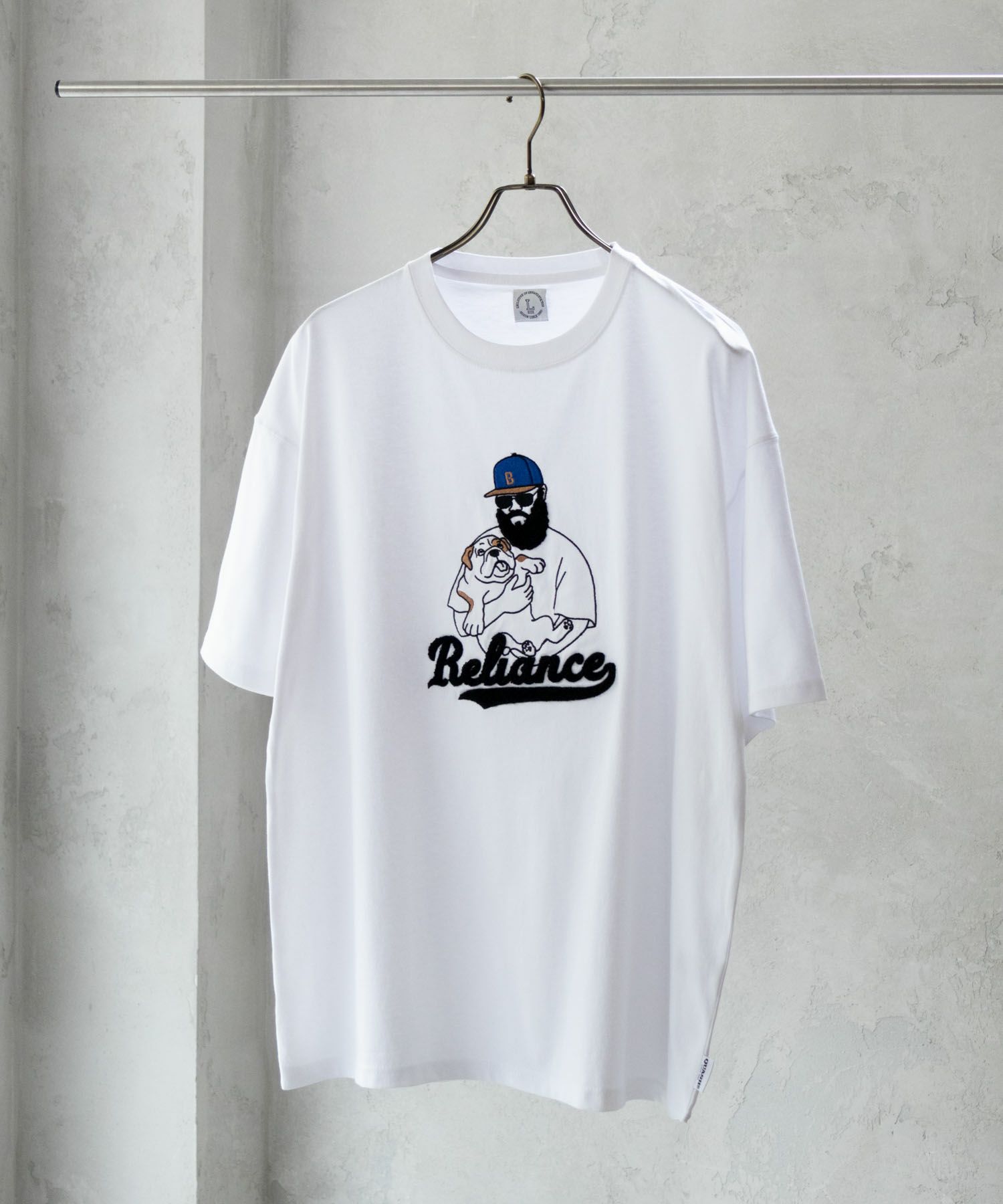 サガラビッグ刺繍ショートスリーブTシャツ メンズ メール便 対応商品商品画像-1
