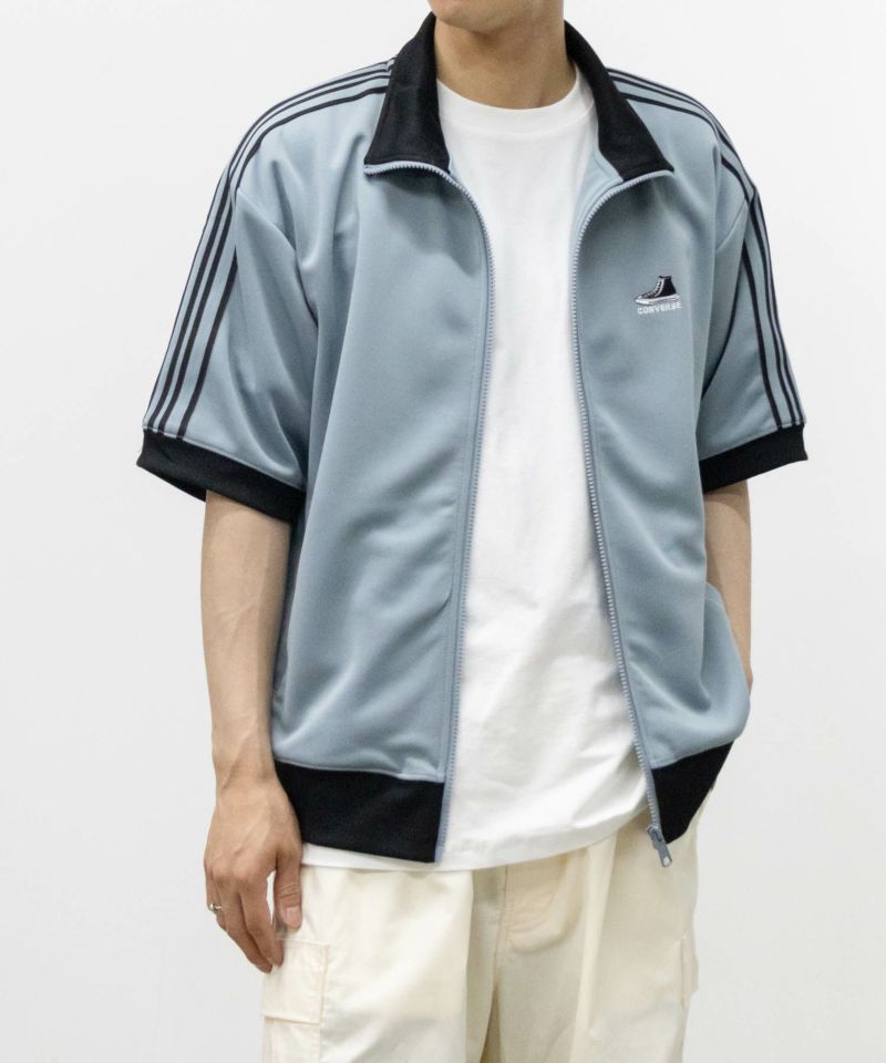 CONVERSE  ポンチ素材 ショートスリーブトラックジャケット メンズ商品画像-2