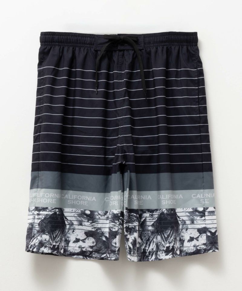 CALIFORNIA SHORE ボーダートランクス 水着 メンズ商品画像-1