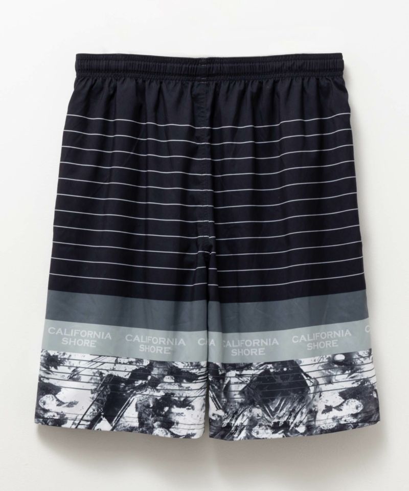 CALIFORNIA SHORE ボーダートランクス 水着 メンズ商品画像-2