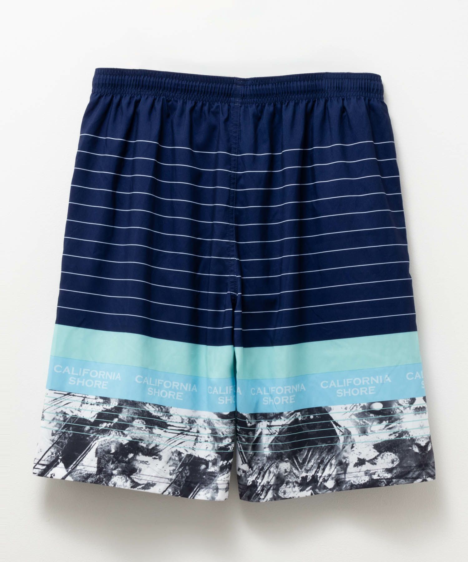 CALIFORNIA SHORE ボーダートランクス 水着 メンズ商品サムネイル-4