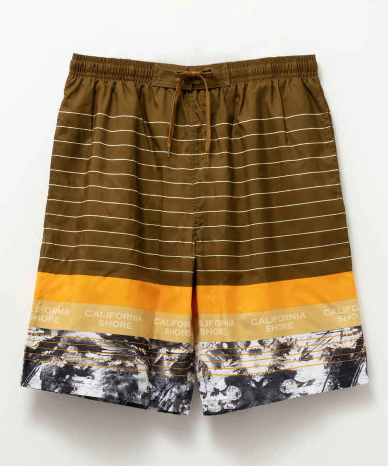 CALIFORNIA SHORE ボーダートランクス 水着 メンズ商品画像-5