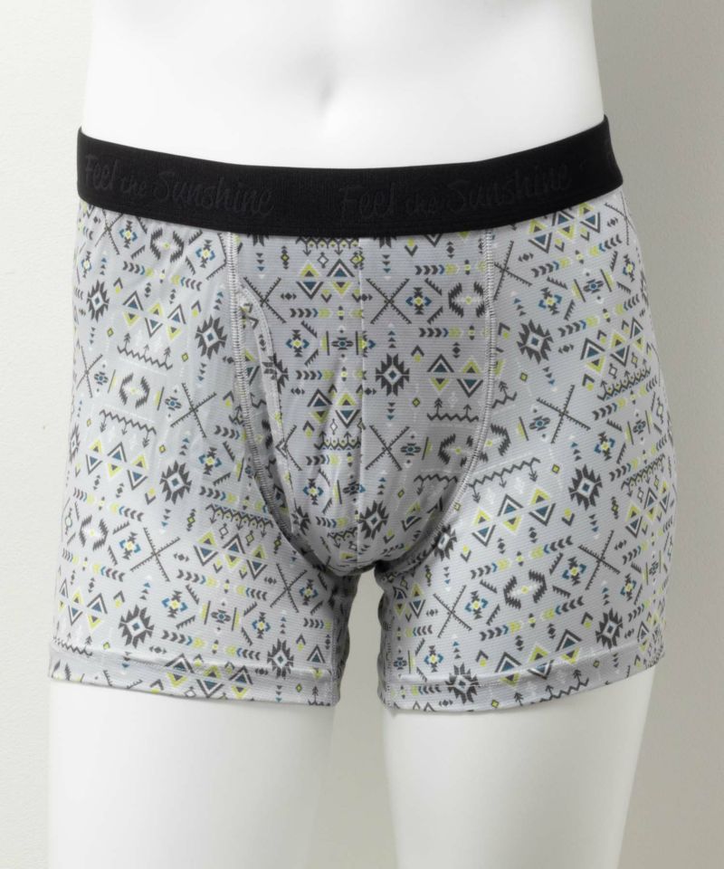 NAVY  メッシュボクサーパンツ オルテガ柄 メンズ メール便 対応商品商品画像-1