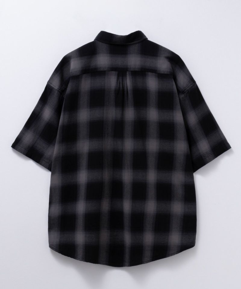 【オンラインストア限定】NAIVE MAGIC  オンブレーチェックルーズサイズ半袖シャツ メンズ商品画像-20