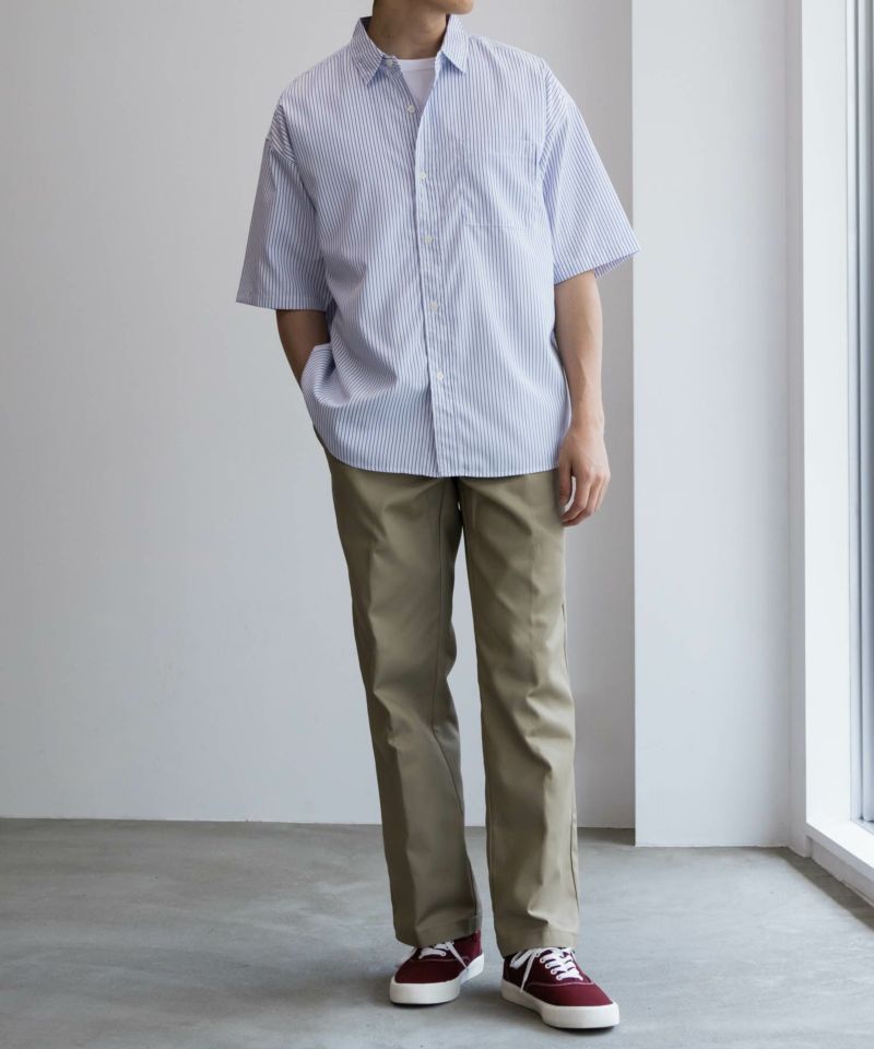 [期間限定価格]【オンラインストア限定】NAIVE MAGIC  ポリエステルブロード ルーズサイズ半袖シャツ メンズ商品画像-4