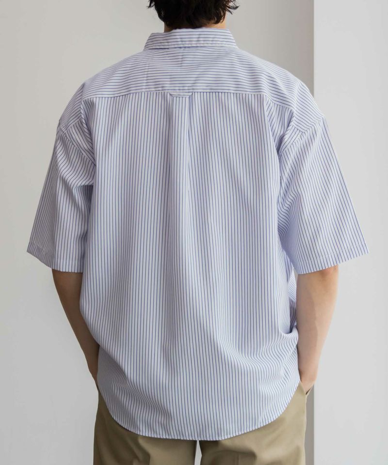 【オンラインストア限定】NAIVE MAGIC  ポリエステルブロード ルーズサイズ半袖シャツ メンズ商品画像-8