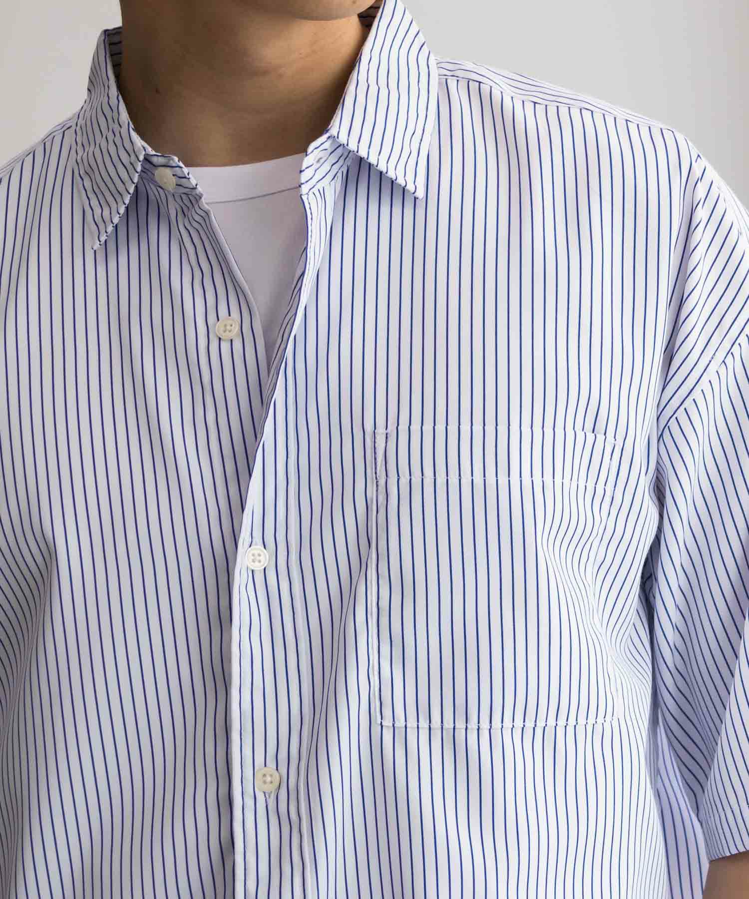 [期間限定価格]【オンラインストア限定】NAIVE MAGIC  ポリエステルブロード ルーズサイズ半袖シャツ メンズ商品画像-9