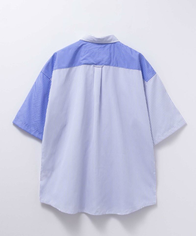 【オンラインストア限定】NAIVE MAGIC  ポリエステルブロード ルーズサイズ半袖シャツ メンズ商品画像-23