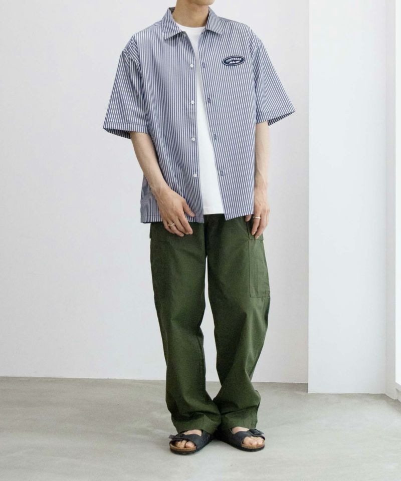 CONVERSE ストライプワッペンシャツ メンズ