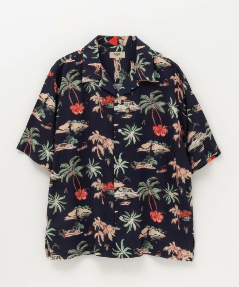 GOOD CREW  レーヨンアロハシャツ メンズ商品画像-9