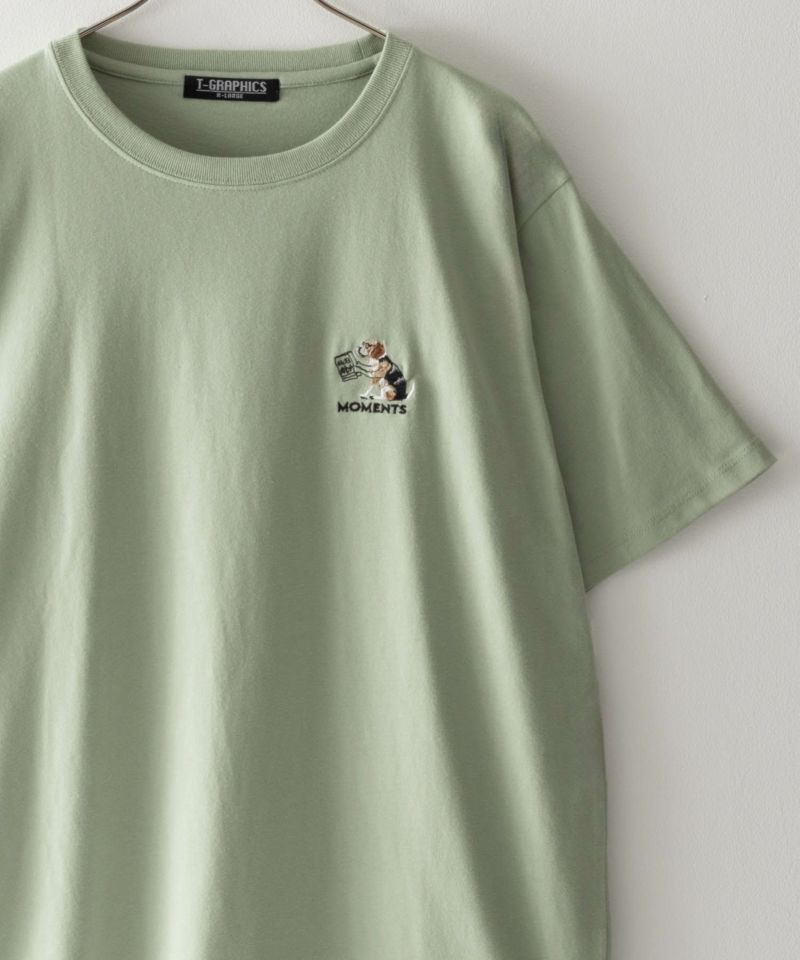 T-GRAPHICS アニマル刺繍Tシャツ メンズ メール便 対応商品商品画像-3