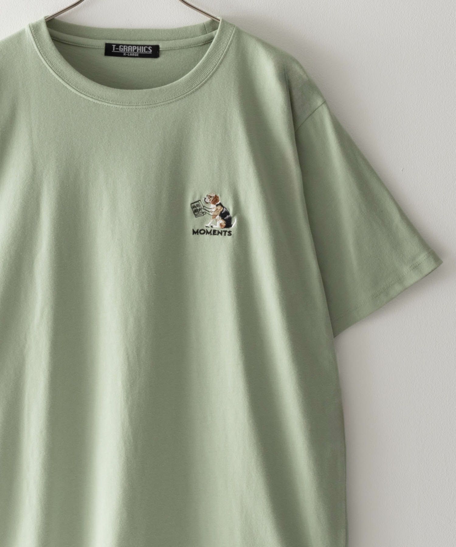 T-GRAPHICS アニマル刺繍Ｔシャツ メンズ ネコポス 対応商品