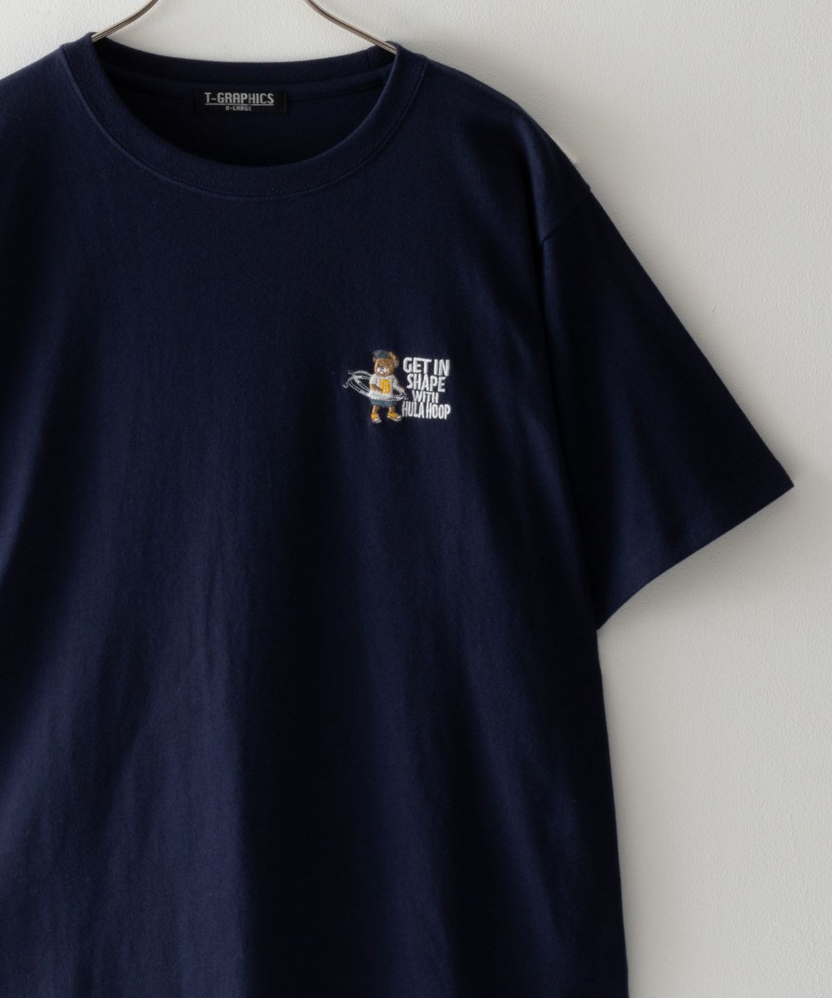 T-GRAPHICS アニマル刺繍Ｔシャツ メンズ ネコポス 対応商品