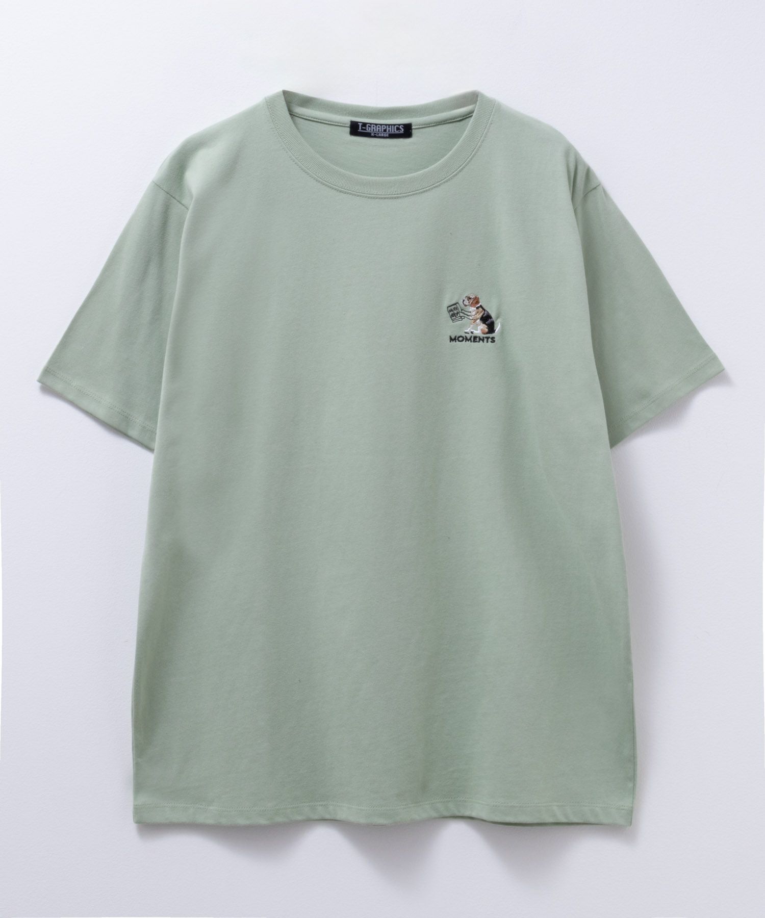 T-GRAPHICS アニマル刺繍Ｔシャツ メンズ ネコポス 対応商品