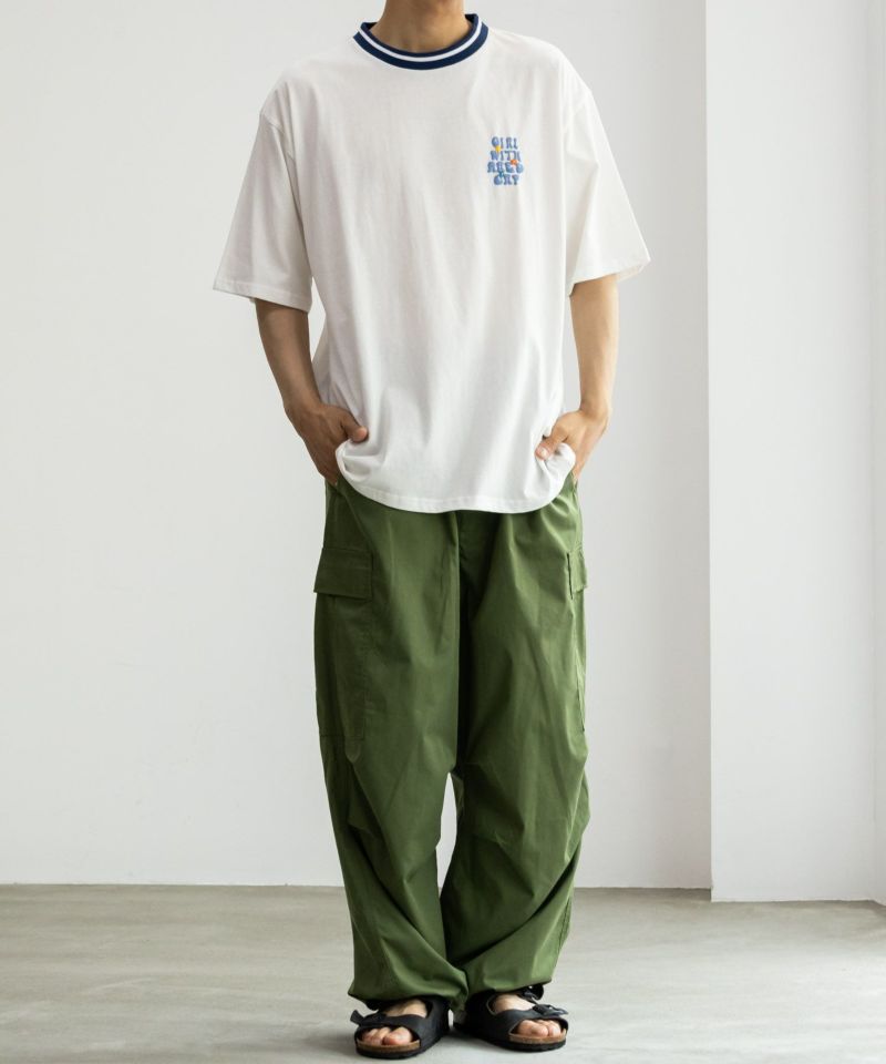 【オンラインストア限定】RED CAP GIRL  発泡プリントラインリブTシャツ メンズ メール便 対応商品商品画像-5