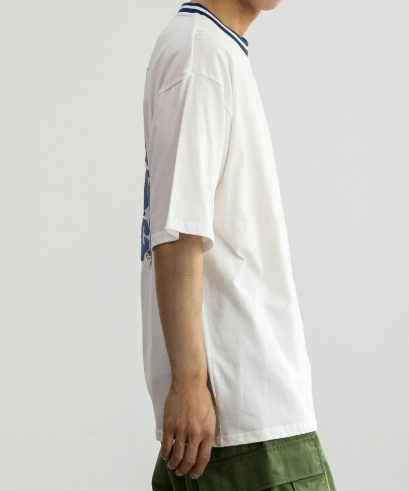 【オンラインストア限定】RED CAP GIRL  発泡プリントラインリブTシャツ メンズ メール便 対応商品商品画像-9