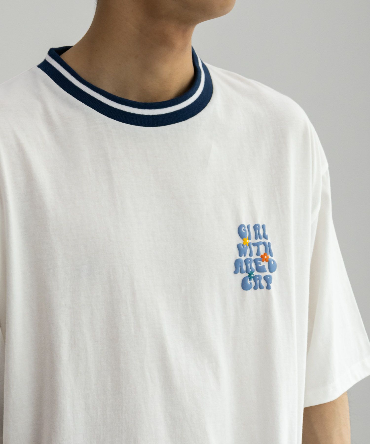 【オンラインストア限定】RED CAP GIRL 発泡プリントラインリブTシャツ メンズ メール便 対応商品商品サムネイル-11