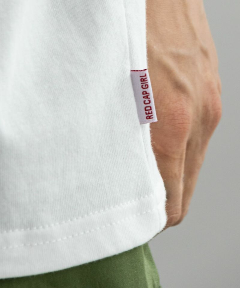 【オンラインストア限定】RED CAP GIRL  発泡プリントラインリブTシャツ メンズ メール便 対応商品商品画像-12
