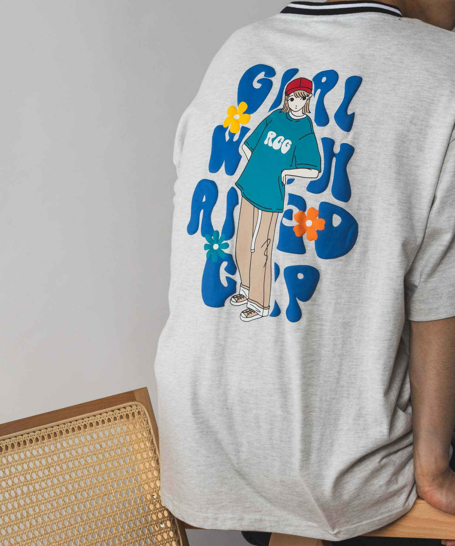 【オンラインストア限定】RED CAP GIRL  発泡プリントラインリブTシャツ メンズ メール便 対応商品商品サムネイル-18