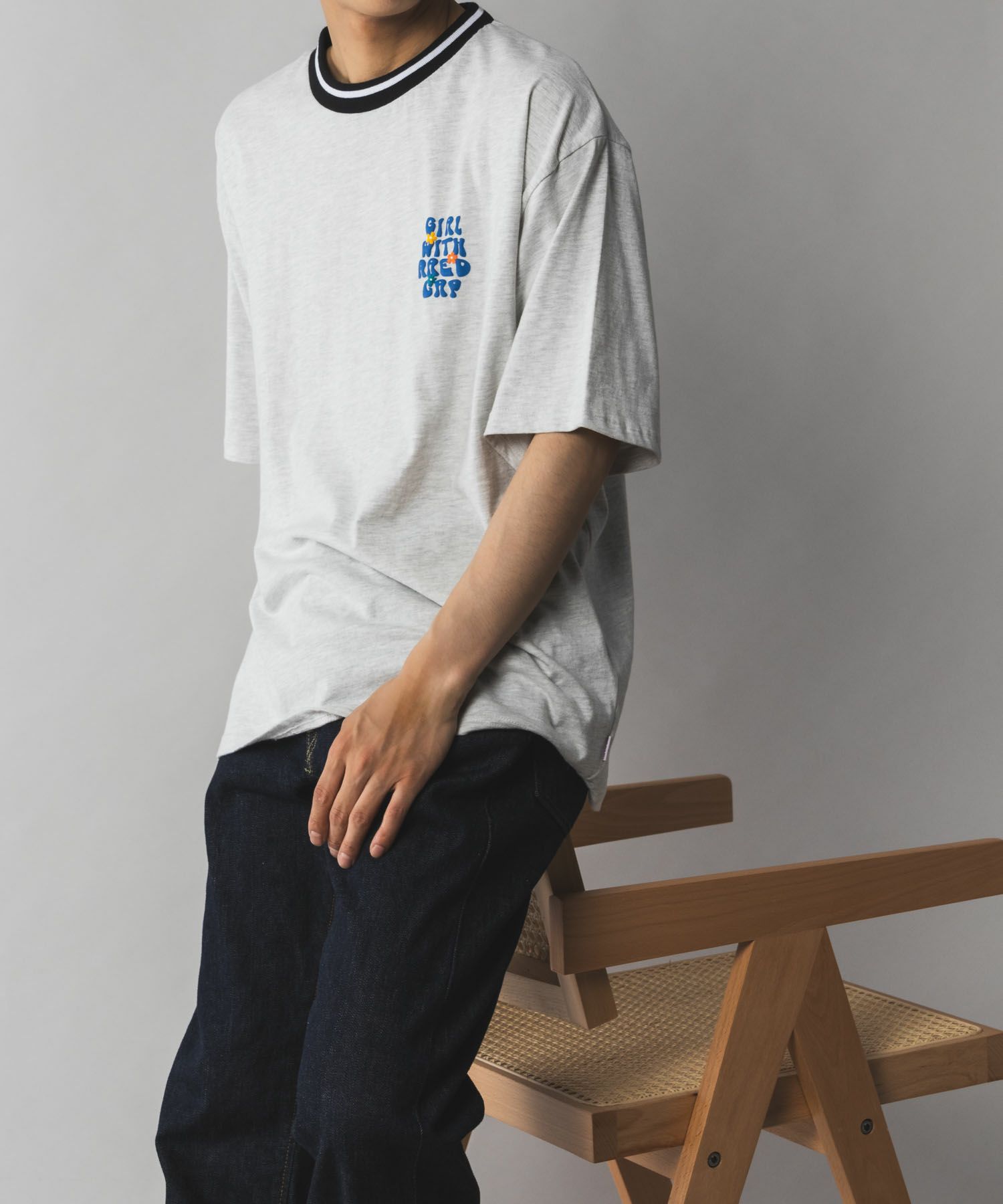 【オンラインストア限定】RED CAP GIRL 発泡プリントラインリブTシャツ メンズ メール便 対応商品商品サムネイル-20