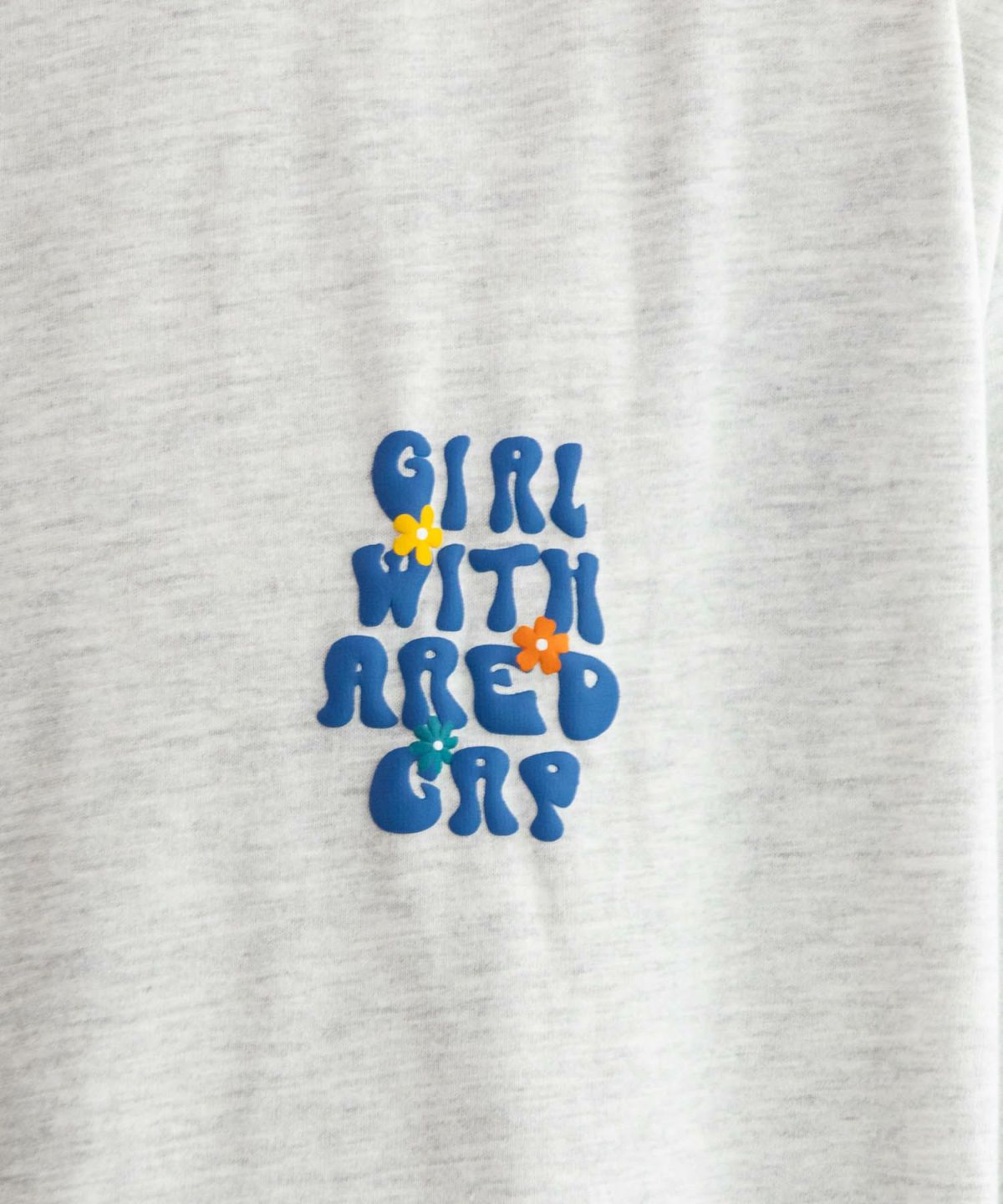 RED CAP GIRL 発泡プリントラインリブTシャツ メンズ ネコポス 対応商品