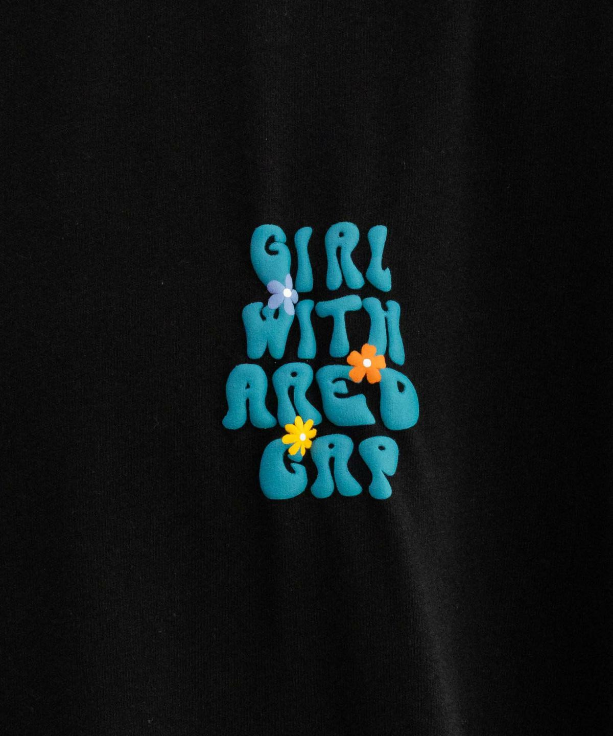 RED CAP GIRL 発泡プリントラインリブTシャツ メンズ ネコポス 対応商品