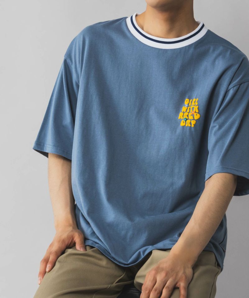 【オンラインストア限定】RED CAP GIRL  発泡プリントラインリブTシャツ メンズ メール便 対応商品商品画像-30