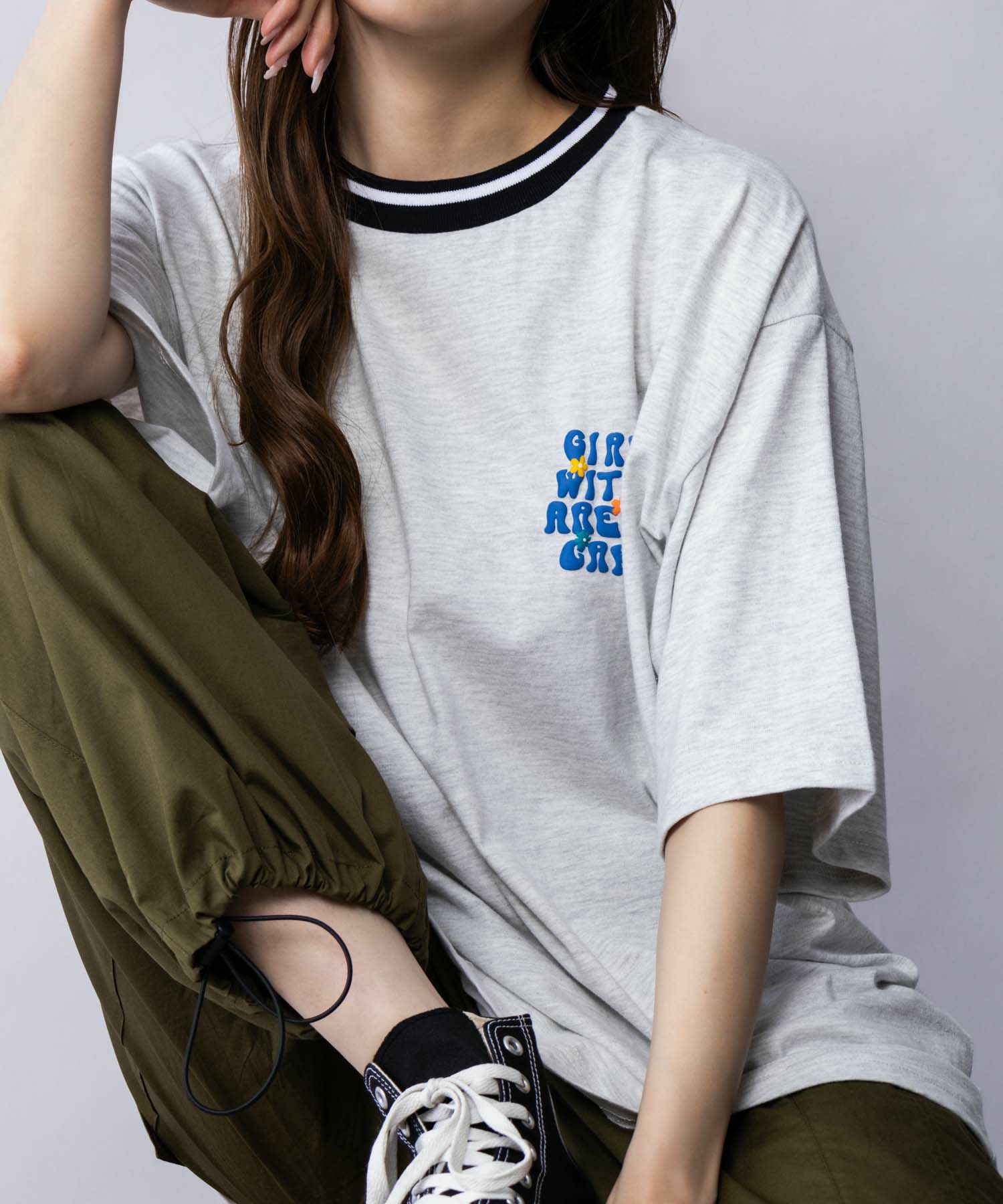 【オンラインストア限定】RED CAP GIRL 発泡プリントラインリブTシャツ メンズ メール便 対応商品商品サムネイル-33